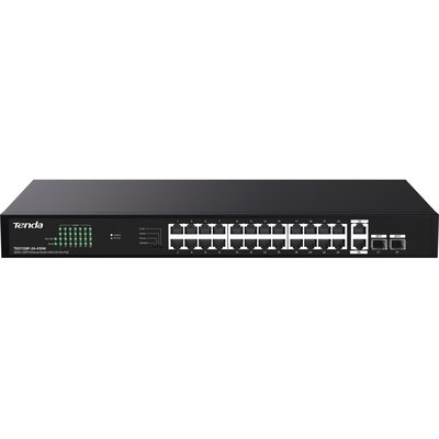 Switch TENDA TEG1128P-24-410W Gigabit Ethernet, 28 portów, Funkcja PoE