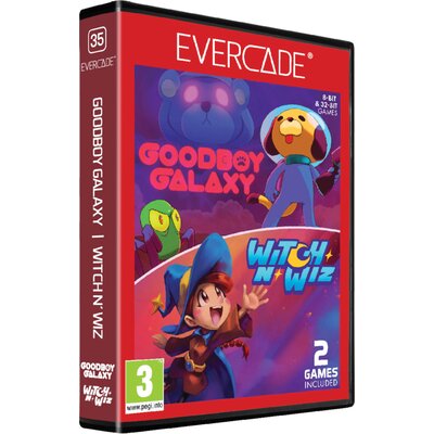 Zestaw gier EVERCADE Goodboy Galaxy i Witch N Wiz
