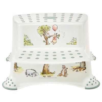 Podest dwustopniowy KEEEPER Igor z funkcją antypoślizgową Winnie the pooh Biały