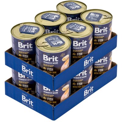 Karma dla psa BRIT Premium By Nature Ryba 12 x 800 g