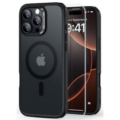 Etui ESR Classic Hybrid HaloLock MagSafe + Tempered Glass do Apple iPhone 16 Pro Czarny