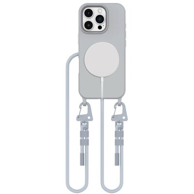 Etui TECH-PROTECT MagNecklace MagSafe do Apple iPhone 16 Pro Max Szary