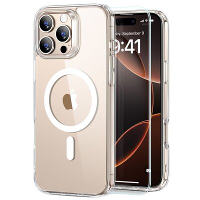 Etui ESR Classic Hybrid HaloLock MagSafe + Tempered Glass do Apple iPhone 16 Pro Max Przezroczysty