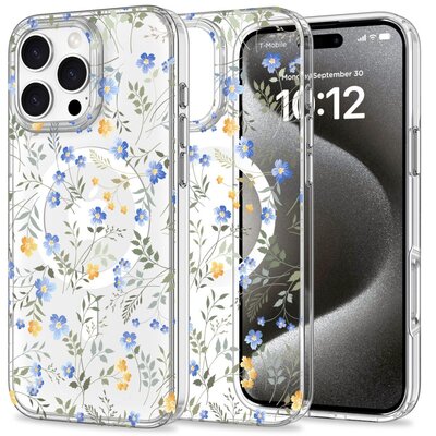 Etui TECH-PROTECT MagMood MagSafe do Apple iPhone 16 Pro Max Spring Flowers