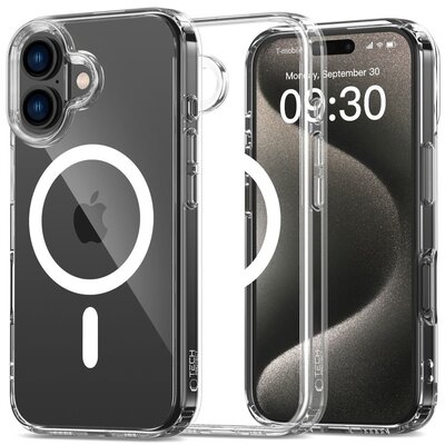Etui TECH-PROTECT Flexair Hybrid MagSafe do Apple iPhone 16 Przezroczysty
