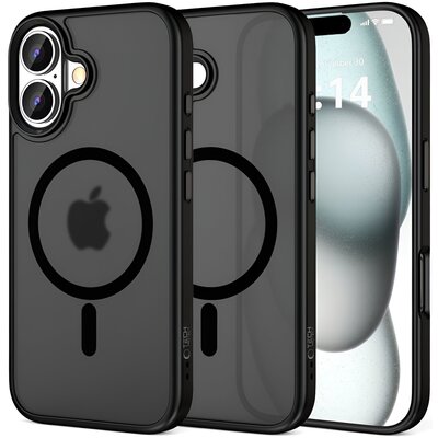 Etui TECH-PROTECT MagMat MagSafe do Apple iPhone 16 Czarny Mat