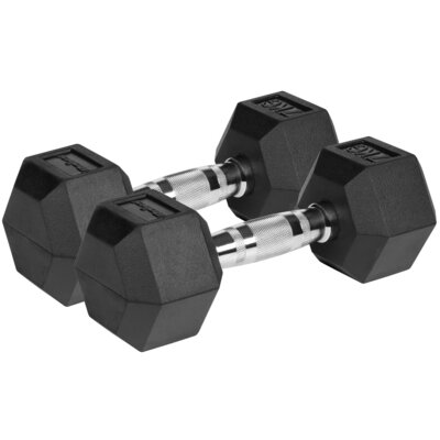 Zestaw hantli REBEL ACTIVE Hex RBA-2325-07 (2 x 7 kg)