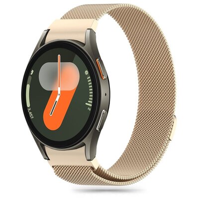 Pasek TECH-PROTECT MilaneseBand do Samsung Galaxy Watch 4/5/5 Pro/6/FE Jasnozłoty