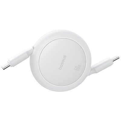 Kabel USB-C - USB-C BASEUS Free2Pull Mini 60W 1 m Biały
