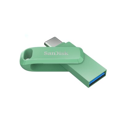Pendrive SANDISK Ultra Dual Drive Go 64GB, USB-C / USB 3.2 Gen.1 (USB 3.0), Odczyt 150 Mb/s Zielony