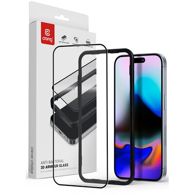 Szkło hartowane CRONG Anti-Bacterial 3D Armour Glass do Apple iPhone 16 Pro
