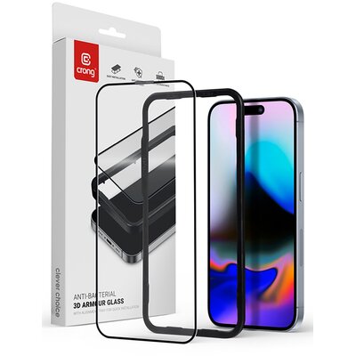 Szkło hartowane CRONG Anti-Bacterial 3D Armour Glass do Apple iPhone 16 Pro Max