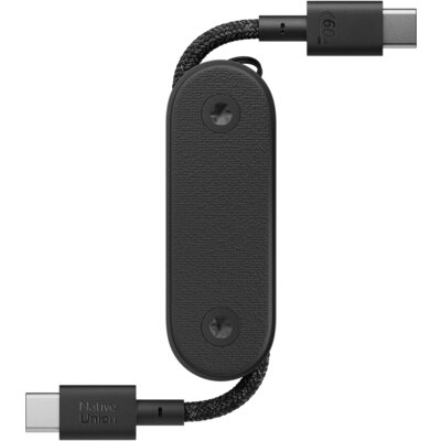 Kabel USB-C - USB-C NATIVE UNION Pocket Cable 60W 0.17 m Czarny