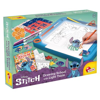 Zestaw kreatywny LISCIANI Disney Stitch Szkoła rysowania z tablicą LED 304-107582