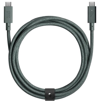 Kabel USB-C - USB-C NATIVE UNION Belt Cable Pro 240W 2.4 m Zielony