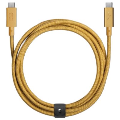Kabel USB-C - USB-C NATIVE UNION Belt Cable Pro 240W 2.4 m Jasnobrązowy