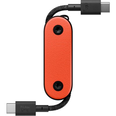Kabel USB-C - USB-C NATIVE UNION Pocket Cable 60W 0.17 m Pomarańczowy