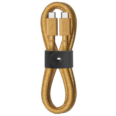 Kabel USB-C - USB-C NATIVE UNION Belt Cable 60W 1.2 m Jasnobrązowy