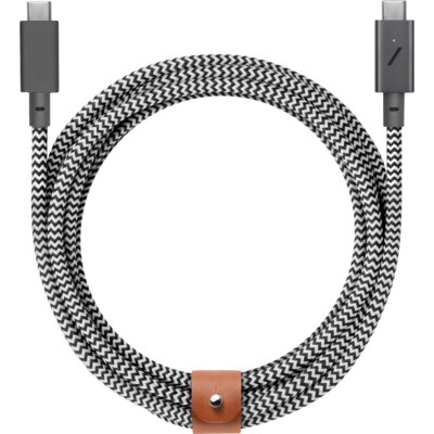 Kabel USB-C - USB-C NATIVE UNION Belt Cable Pro 240W 2.4 m Czarno-biały