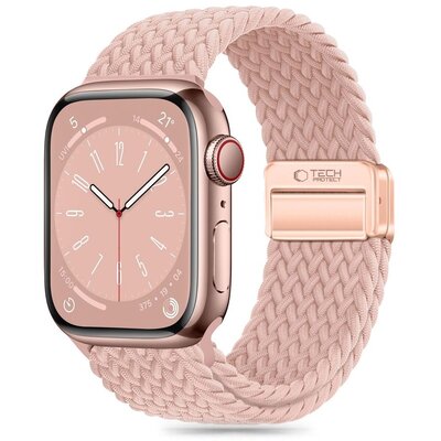 Pasek TECH-PROTECT NylonMag do Apple Watch 6/7/8/9/10/SE (40/41/42mm) Różowy