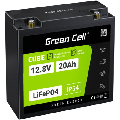 Akumulator GREEN CELL LFPGC12V20AH 20Ah 12.8V