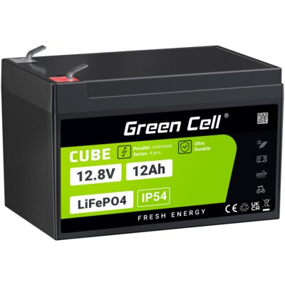 Akumulator GREEN CELL LFPGC12V12AH 12Ah 12.8V