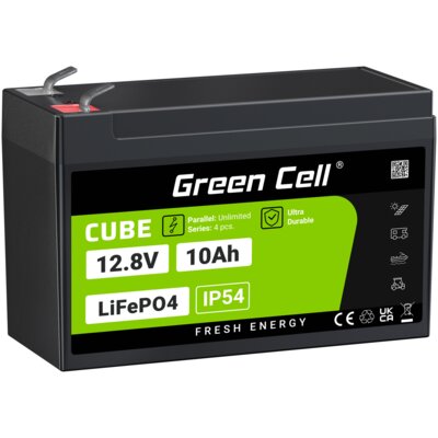 Akumulator GREEN CELL LFPGC12V10AH 10Ah 12.8V