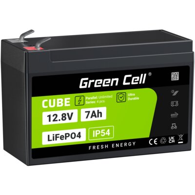 Akumulator GREEN CELL LFPGC12V7AH 7Ah 12.8V
