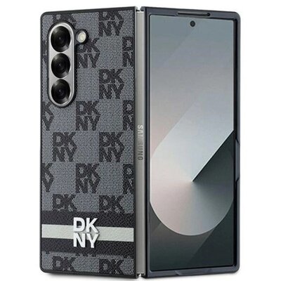 Etui DKNY Chequered Pattern Printed Stripes do Samsung Galaxy Z Fold 6 Czarny