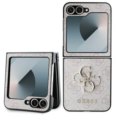 Etui GUESS 4G Metal Logo do Samsung Galaxy Z Flip 6 Różowy