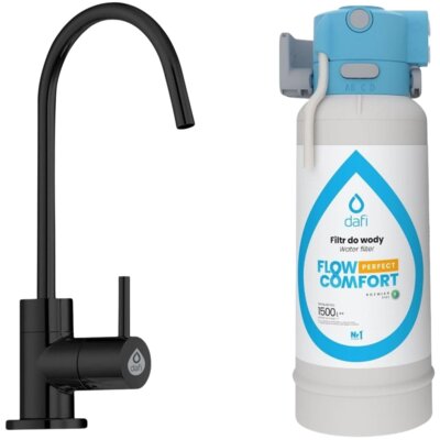 System filtrowania wody DAFI Flow Comfort Perfect D1 + kran jednodrożny Alto