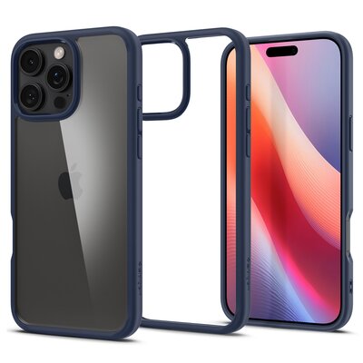 Etui SPIGEN Ultra Hybrid do Apple iPhone 16 Pro Przezroczysto-granatowy