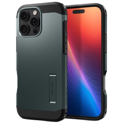 Etui SPIGEN Tough Armor Mag MagSafe do Apple iPhone 16 Pro Zielony