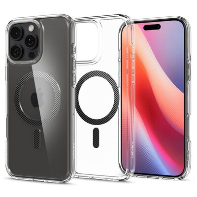 Etui SPIGEN Ultra Hybrid Mag Magsafe do Apple iPhone 16 Pro Max Przezroczysto-czarny