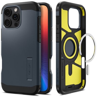 Etui SPIGEN Tough Armor Mag MagSafe do Apple iPhone 16 Pro Max Metalowy grafit