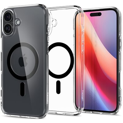 Etui SPIGEN Ultra Hybrid Mag Magsafe do Apple iPhone 16 Plus Przezroczysto-czarny