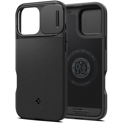 Etui SPIGEN Optik Armor Mag Magsafe do Apple iPhone 16 Pro Max Czarny