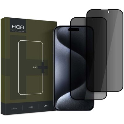 Szkło prywatyzujące HOFI Anti Spy Glass Pro+ Privacy do Apple iPhone 16 Plus (2 szt.)