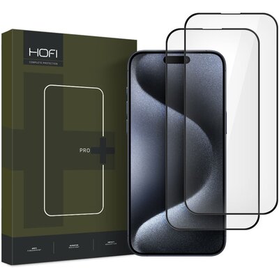 Szkło hartowane HOFI Glass Pro+ do Apple iPhone 16 Czarny (2 szt.)