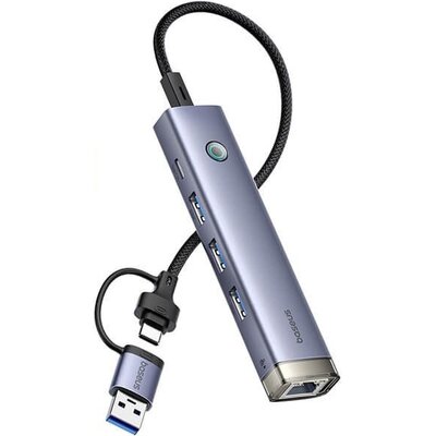 Hub BASEUS UltraJoy Series 4w1 USB Typu C, Pasywny