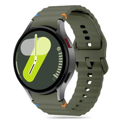 Pasek TECH-PROTECT Silicone Sport do Samsung Galaxy Watch 4/5/5 Pro/6/FE (szerokość paska 20 mm) Zielony