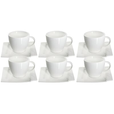 Zestaw filiżanek AMBITION Kubiko 220 ml (12 elementów)