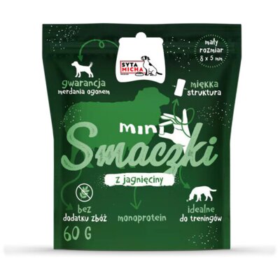 Syta Micha Mini Smaczki przysmak dla psa Smaczki treningowe Jagnięcina 60g