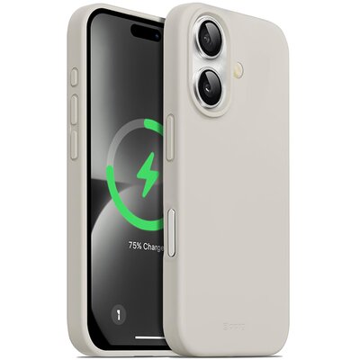 Etui CRONG Color Cover Magnetic MagSafe do Apple iPhone 16 Kamienny beż