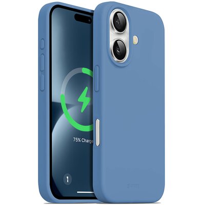 Etui CRONG Color Cover Magnetic MagSafe do Apple iPhone 16 Niebieski