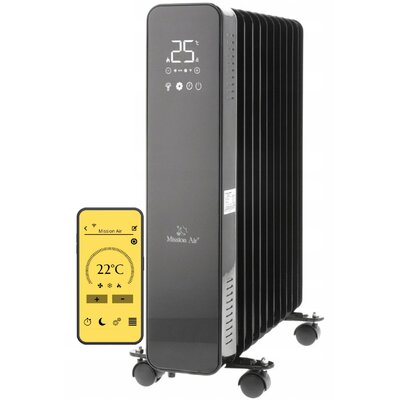 Grzejnik olejowy MISSION AIR Oslo 2000 W Czarny Wi‑Fi