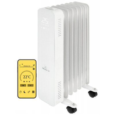 Grzejnik olejowy MISSION AIR Oslo 1500 W Biały Wi‑Fi