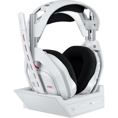 Słuchawki LOGITECH Astro A50 (Gen 5) Bezprzewodowe, Nauszne, Dźwięk przestrzenny Biało-czarny