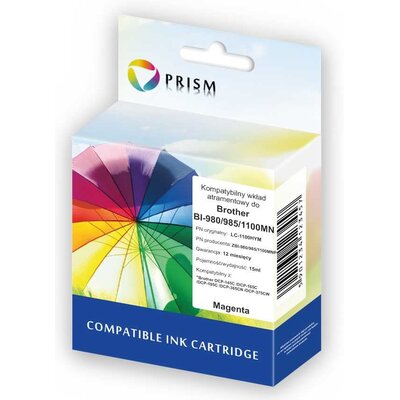 Tusz PRISM do Brother LC-980 / LC985 / LC1100 Purpurowy 15 ml