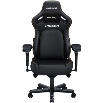 Fotel gamingowy ANDA SEAT Kaiser 4 XL Czarny (skóra ekologiczna PVC)